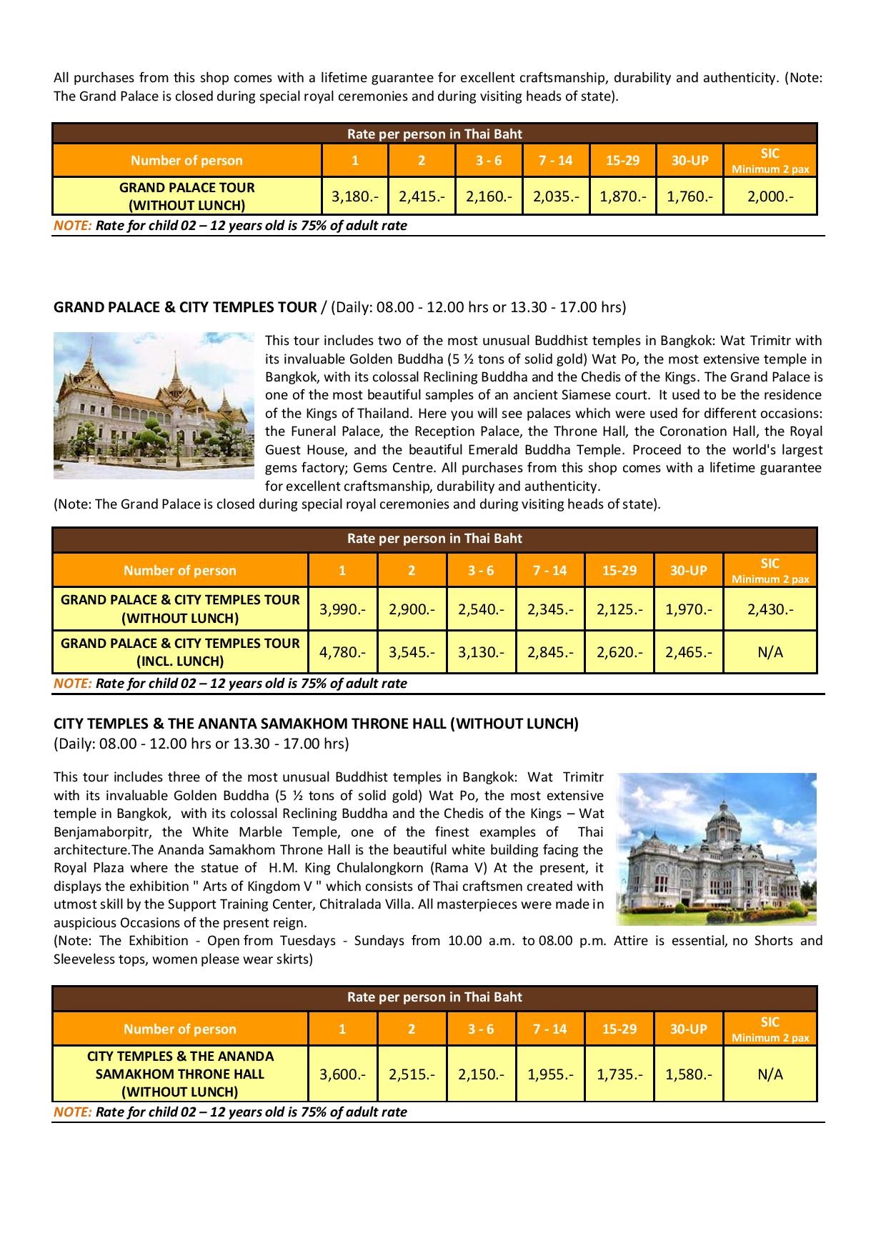 Bangkok Optional Tour Website page 002