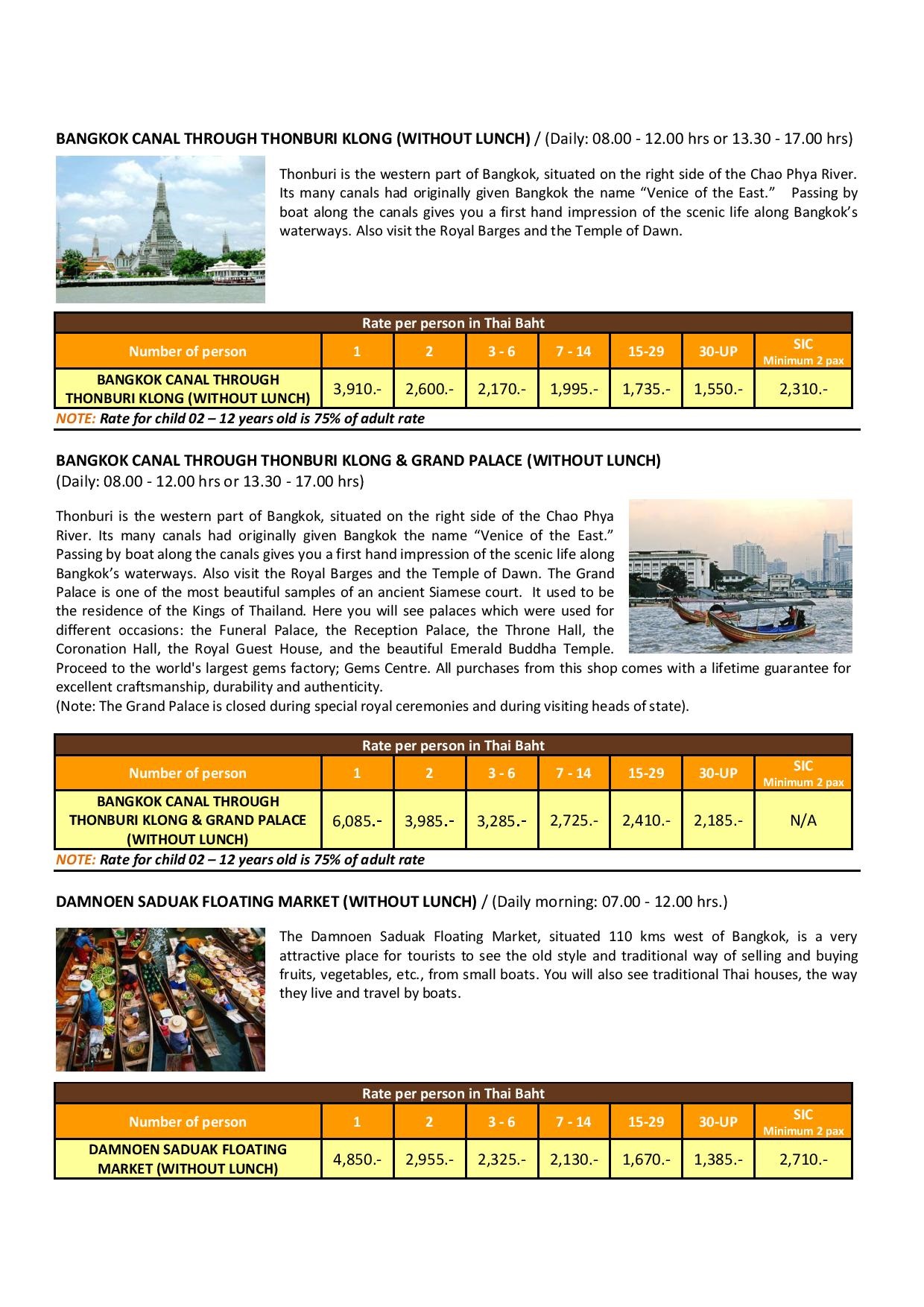 Bangkok Optional Tour Website page 003