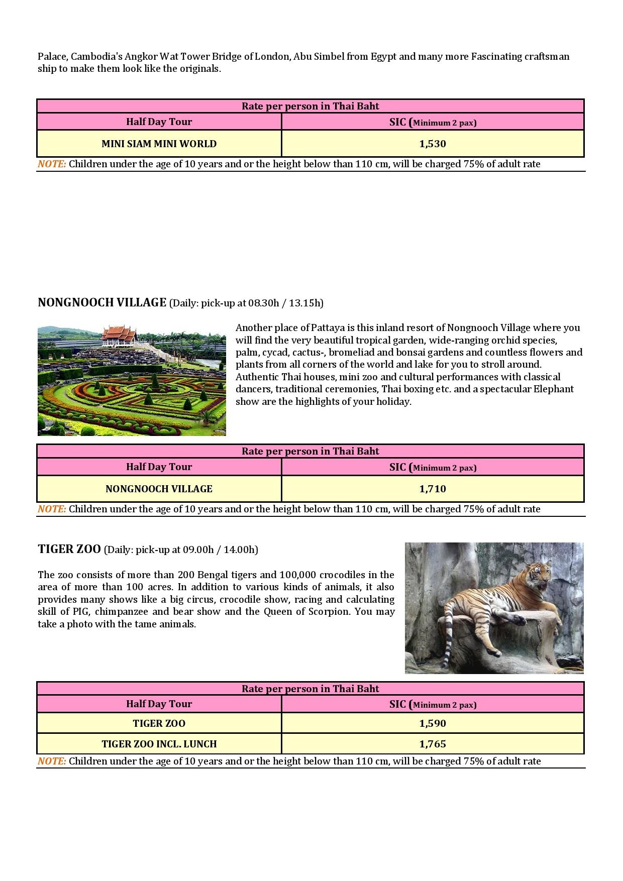Pattaya Optional Tour Website page 002